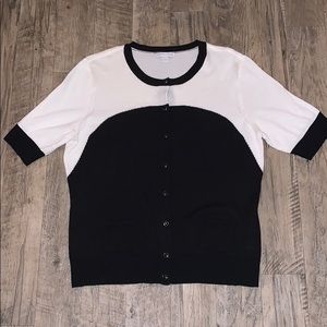 New York & Company Color Block Sweater Top XL